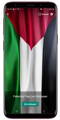 Palestine Flag Live Wallpaper android App screenshot 2