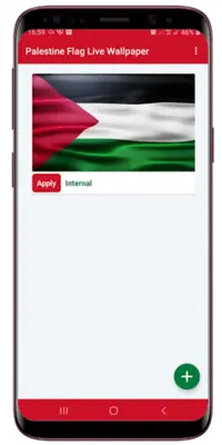 Palestine Flag Live Wallpaper android App screenshot 3